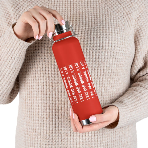 22oz Vacuum Insulated Bottle - Bad Words