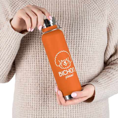 22oz Vacuum Insulated Bottle - Bichon Please