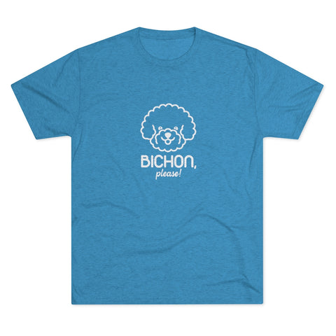 Unisex Tri-Blend Crew Tee - Bichon Please