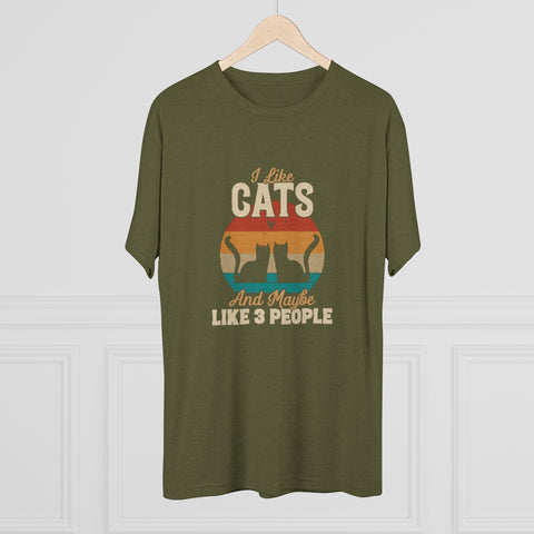 Unisex Tri-Blend Crew Tee - Cats