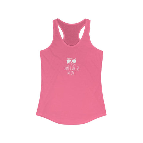Women's Ideal Racerback Tank - Stress Meowt