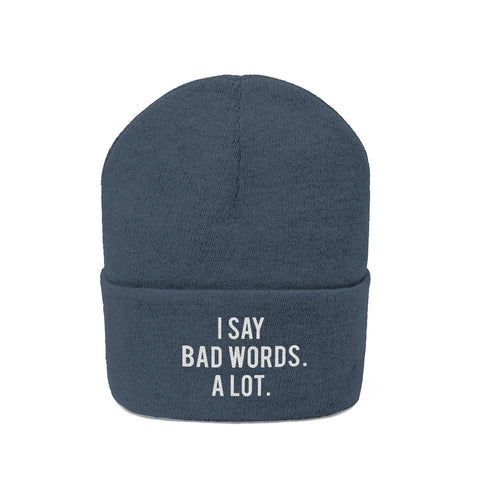 Knit Beanie - Bad Words