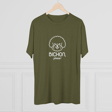 Unisex Tri-Blend Crew Tee - Bichon Please