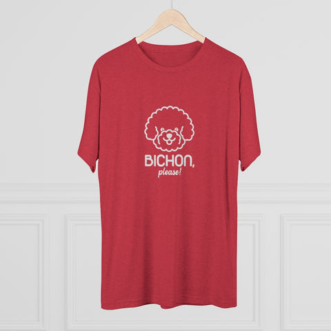 Unisex Tri-Blend Crew Tee - Bichon Please