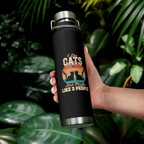 22oz Vacuum Insulated Bottle - Cats